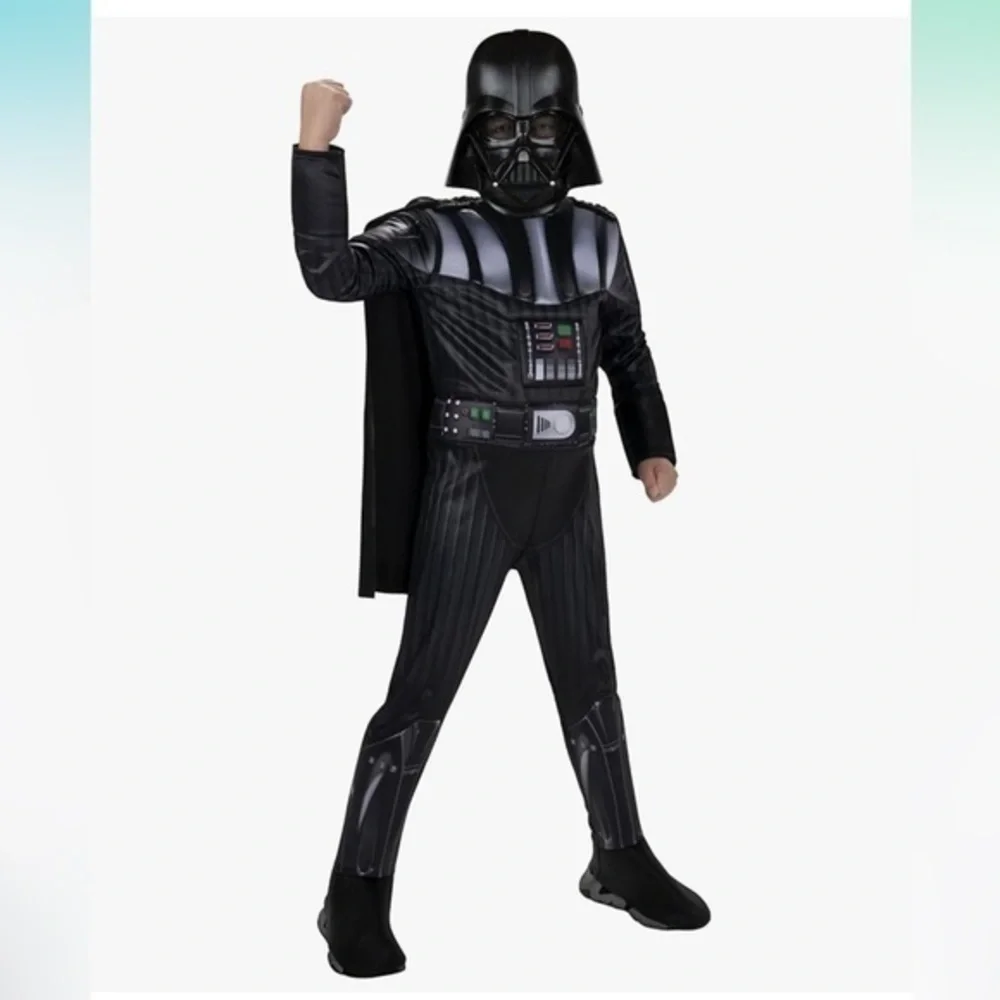 3 pcs Darth Vader Mask & Halloween Costume child teen size medium